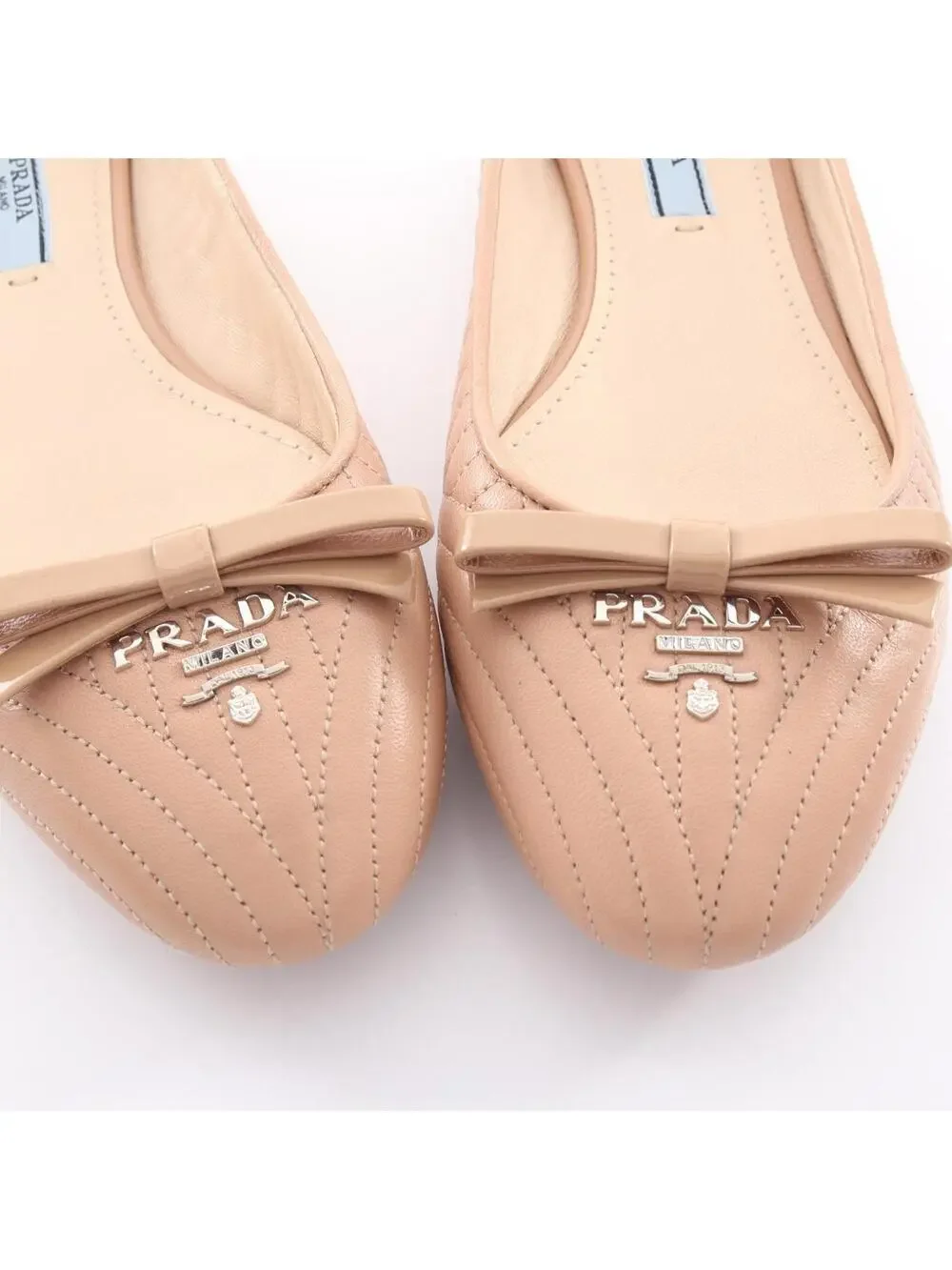 Prada Quilting Pumps Flat Shoes #36 #339899P35B